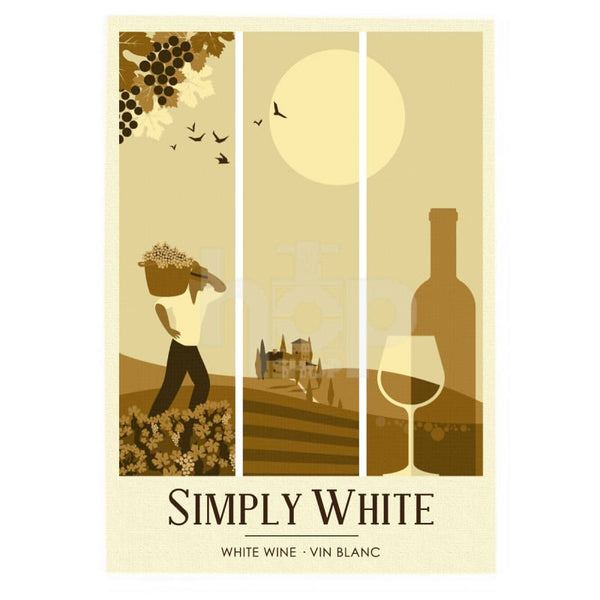 Simply White - Wine Labels