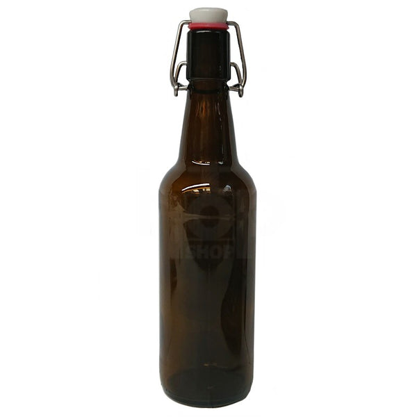750ml Amber Glass Swing Top Bottles – 12 Pack