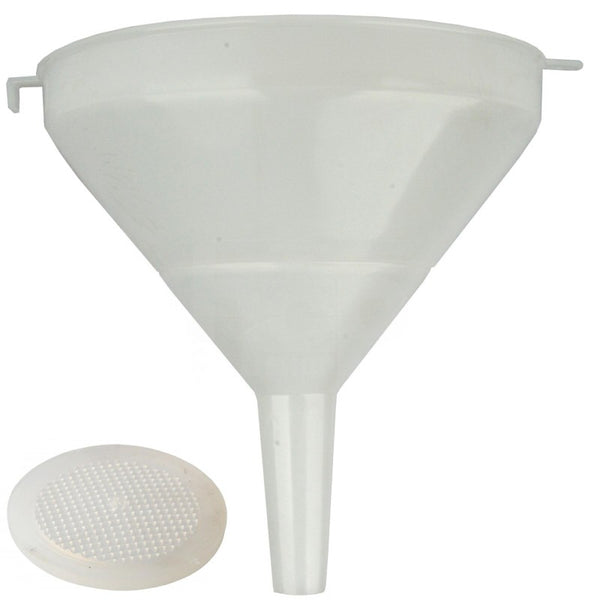Food Grade Funnel with Mesh Strainer - 21cm