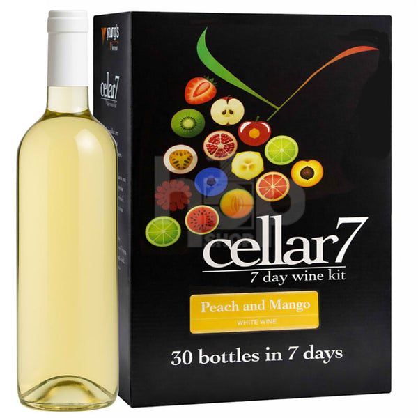 Cellar 7 Peach and Mango 30 Bottle Wine Kit