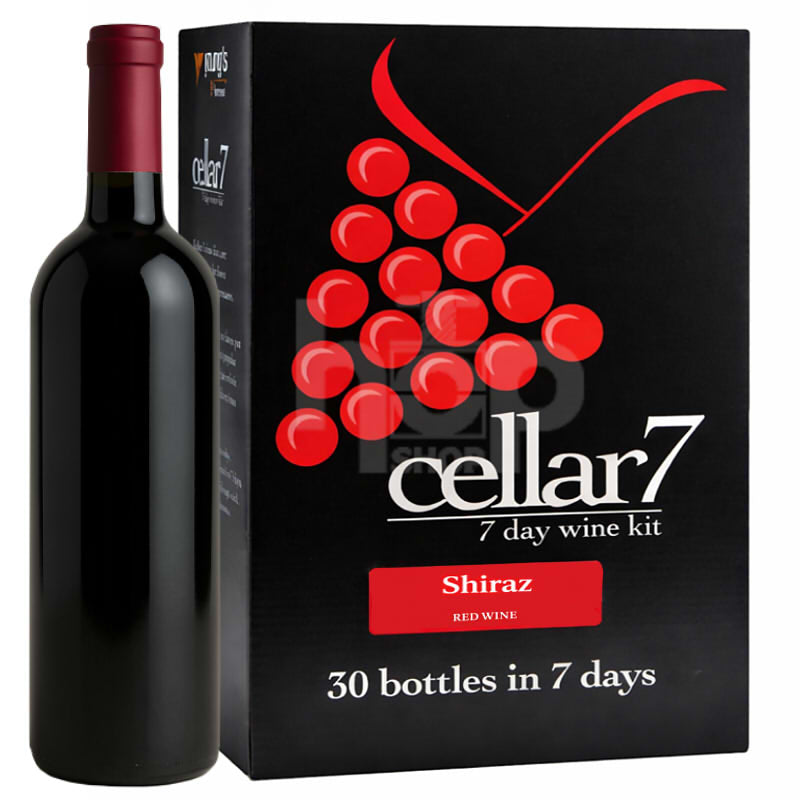 Cellar 7 Shiraz 30 Bottle Wine Kit | The Hop Shop