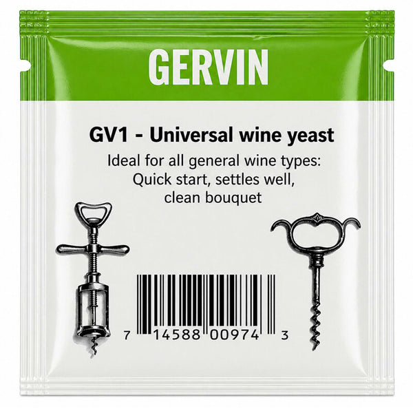 Gervin GV1 - Universal Wine Yeast (Bananas, Flowers, Rosehips)