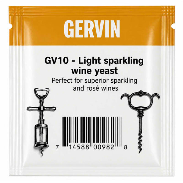 Gervin GV10 - Light Sparkling Wine Yeast (Rose, Dessert, Champagne)