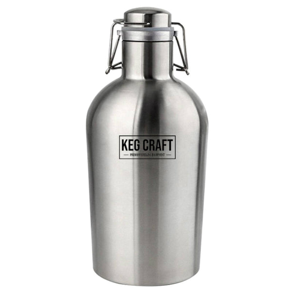 Keg Craft Stainless Steel Beer Growler 2 Litre