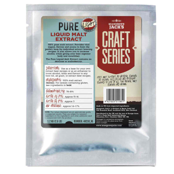 Mangrove Jack's Pure Liquid Malt Extract Light 1.2kg