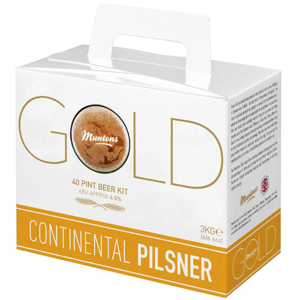 Muntons Gold 40 Pint Beer Kit - Continental Pilsner