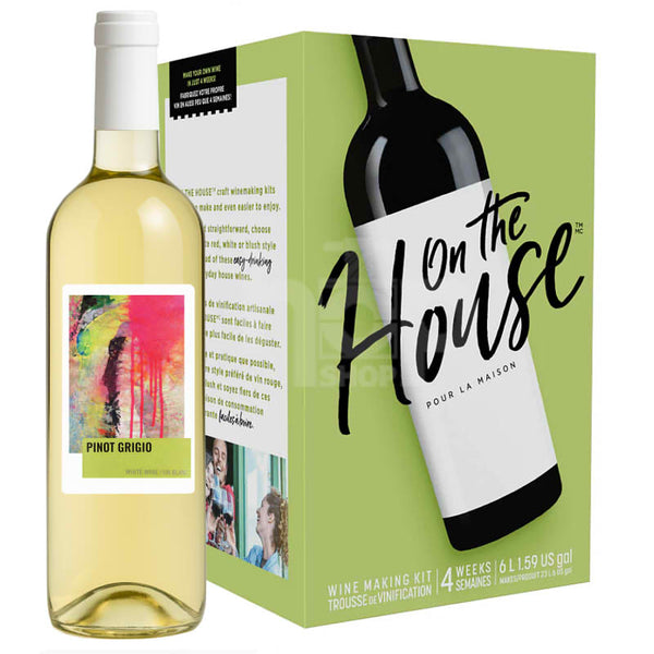 On The House Pinot Grigio 30 Bottle Wine Kit