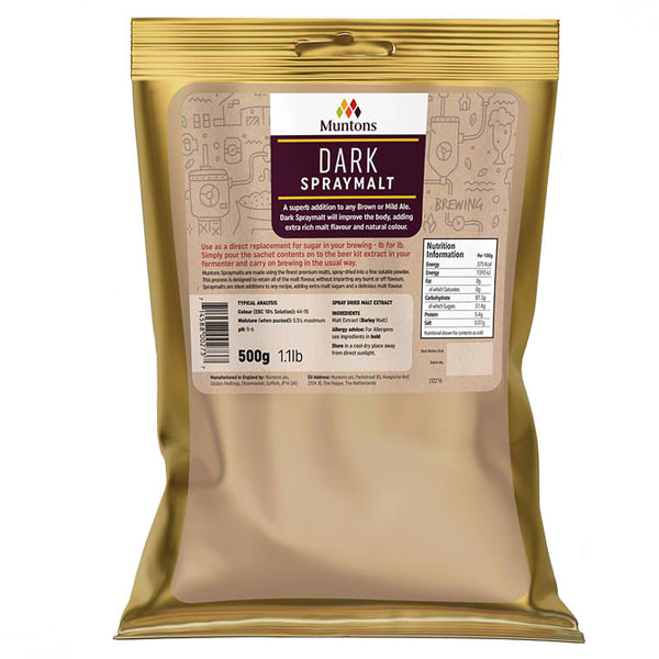 Muntons Dark Spraymalt – Dried Malt Extract 500g