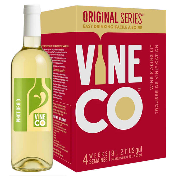 VineCo Original Series Pinot Grigio 30 Bottle Wine Kit