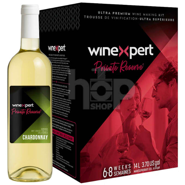 WinExpert Private Reserve Sonoma Dry Creek Chardonnay – 30 Bottle Wine Kit