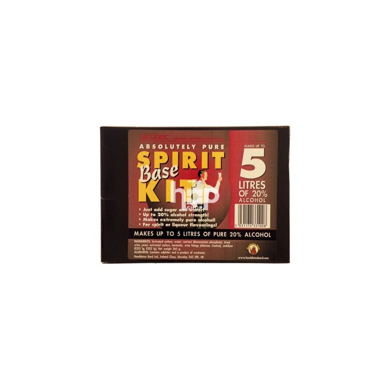 Alcotec Spirit Base Kit for 5 Litres, used to create base alcohol with up to 20% ABV.