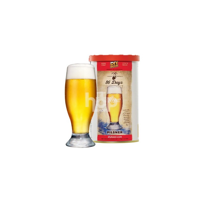 Coopers 86 Days Pilsner beer kit