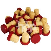 Red Plastic Top Wine Corks