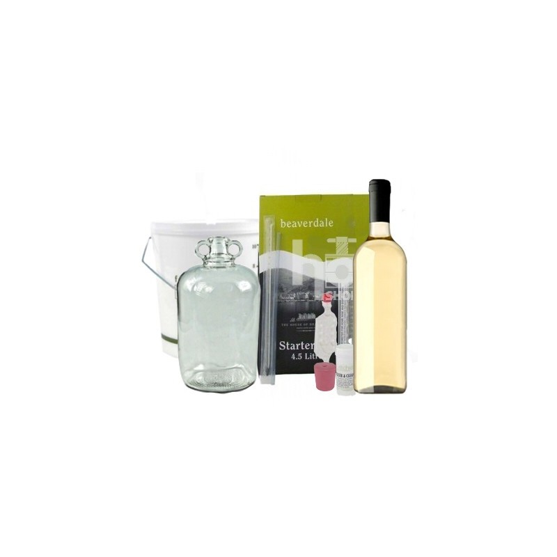 Wine making equipment for white 6 bottle wine kit