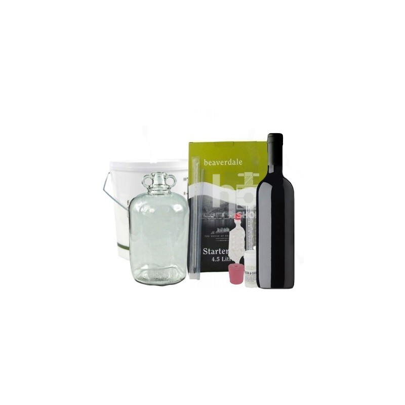 Wine making equipment for red 6 bottle wine kit
