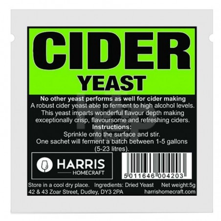 Harris cider yeast