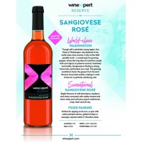 Winexpert Reserve Washington Sangiovese Rosé 30 bottle wine kit