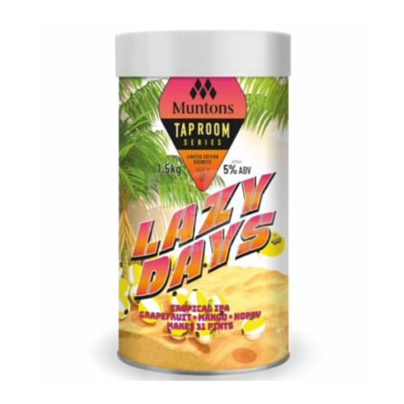 Muntons Tap Room Series Lazy Days Tropical IPA Beer Kit Muntons Tap Room Series Lazy Days Tropical IPA Beer Kit