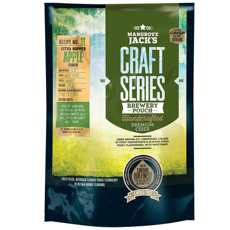 Mangrove Jacks Craft Series, citra-hopped apple kit