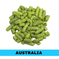 Galaxy hop pellets – Australian aroma hops with passionfruit, peach, and citrus notes, ideal for IPAs and NEIPAs