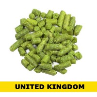 Bramling Cross hop pellets – British dual-purpose hops with blackcurrant, spice, and citrus notes, ideal for Bitters and Stouts.