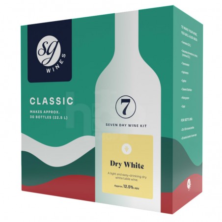 SG Classic Dry White Wine Kit 30 bottle - Solomon Grundy