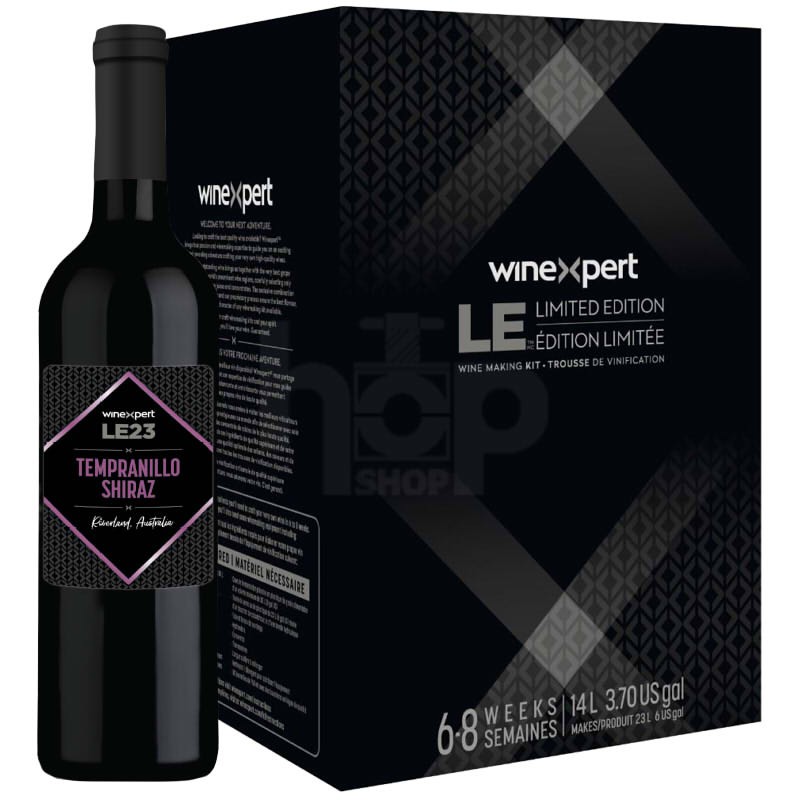Winexpert LE23 Tempranillo, Shiraz with Grape Skins Australian Red Wine Kit