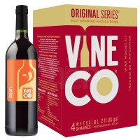 VineCo Original Series Trilogy Wine Kit Box with Displayed Bottle for Crafting 30 Bottles