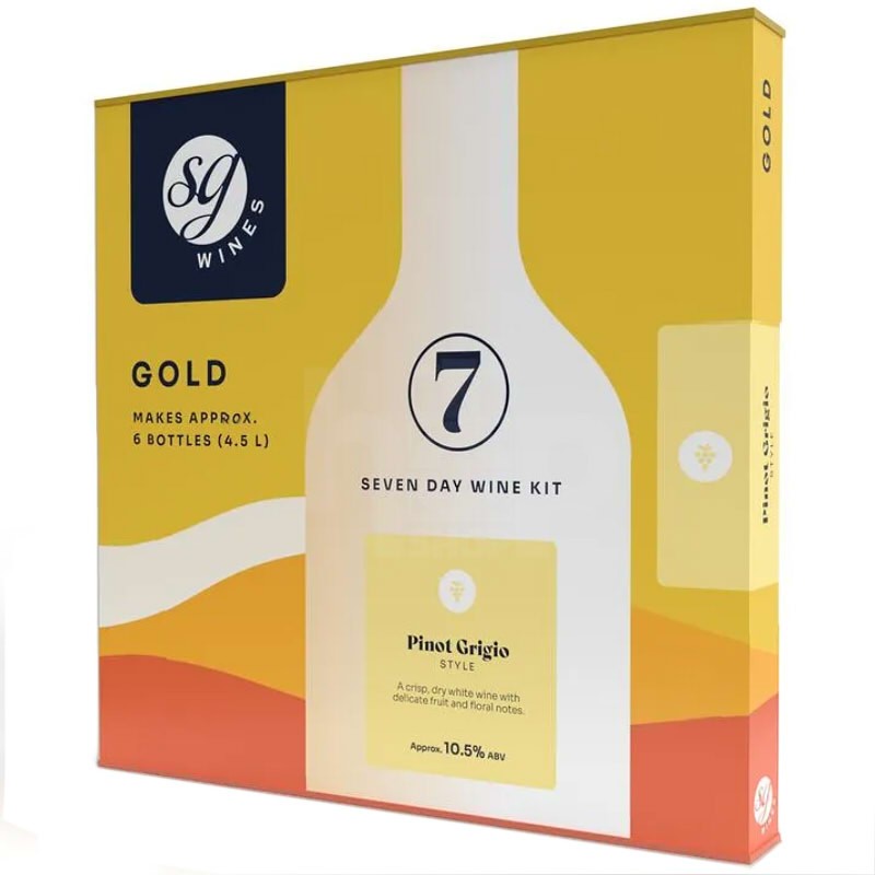 SG Wines Gold Pinot Grigio 6 Bottle Wine Kit