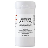 A 25g tub of Potassium Sorbate, essential for stabilizing and preserving wines and ciders in homebrewing.
