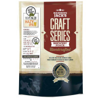 Mangrove Jack’s Craft Series Hazy IPA kit packaging with brewing instruction