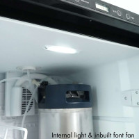 Inside Kegmaster Premium XL 3 Tap Kegerator