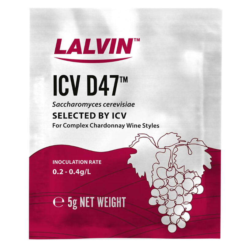 Lalvin D47 yeast – perfect for full-bodied white wines, rosé, and honey wines