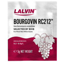 Lalvin RC212 yeast – red wine fermentation yeast for Pinot Noir and dark fruit wines