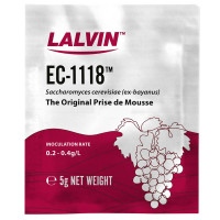 Lalvin EC-1118 yeast sachet – for sparkling wine, mead, fruit wines & stuck ferments