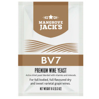 Mangrove Jack’s BV7 yeast sachet – wine yeast for red and white varietals