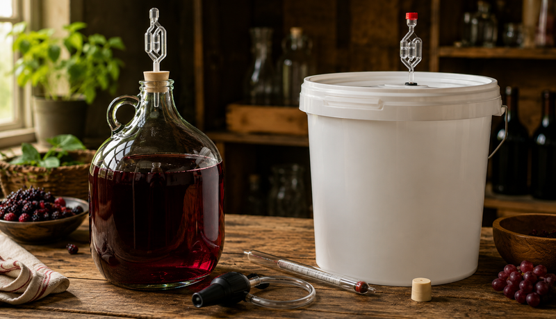 Demijohn vs Fermentation Bucket: Which Should You Use?