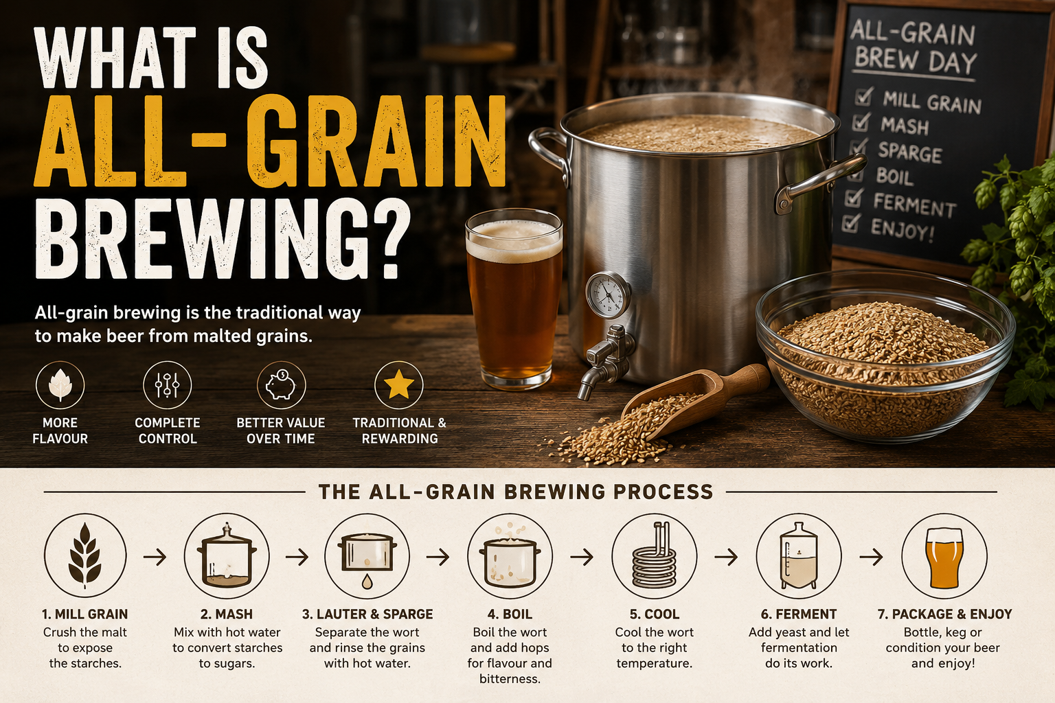 What Is All-Grain Brewing? A Beginner's Guide