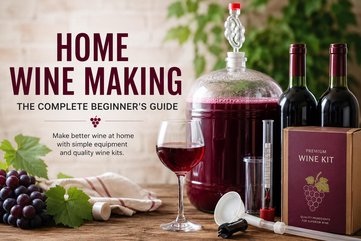 Home Wine Making Guide UK: How to Make Wine at Home in 2026