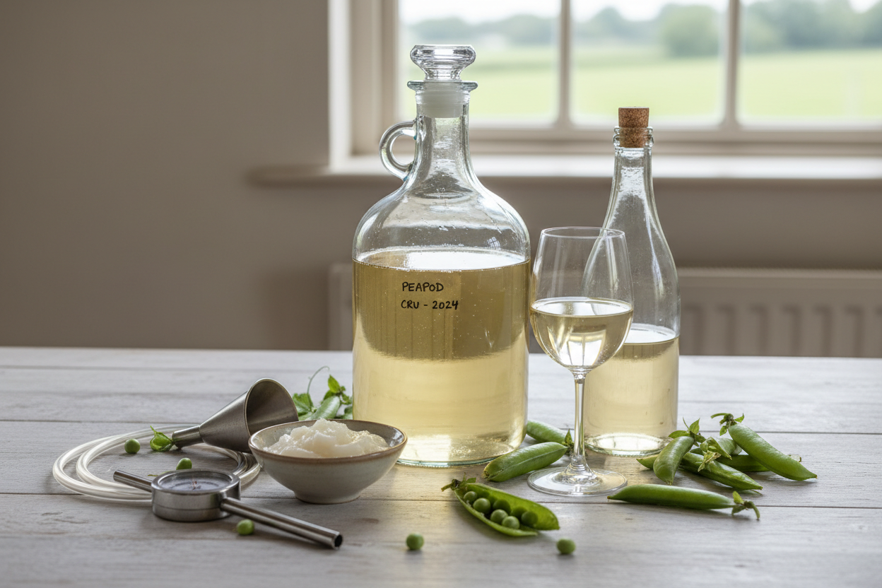 Peapod Wine Recipe – Dry Homemade White Table Wine