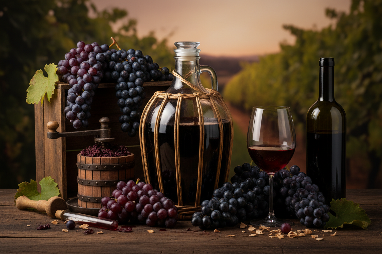 Grape Wine Red