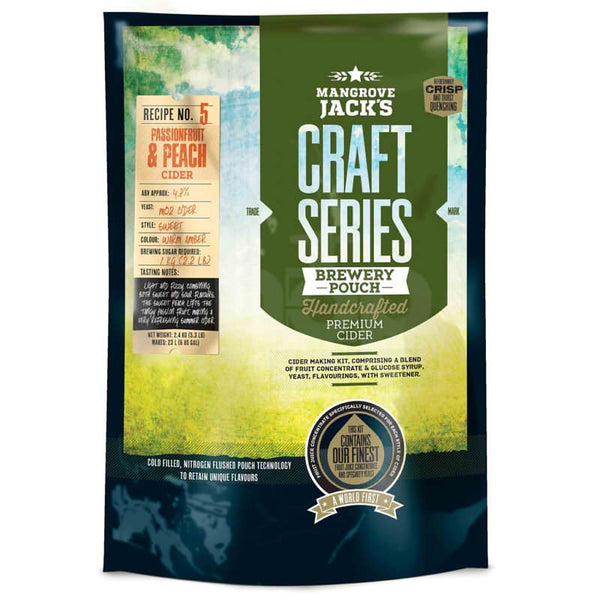Mangrove Jack's - Passionfruit and Peach Cider Kit