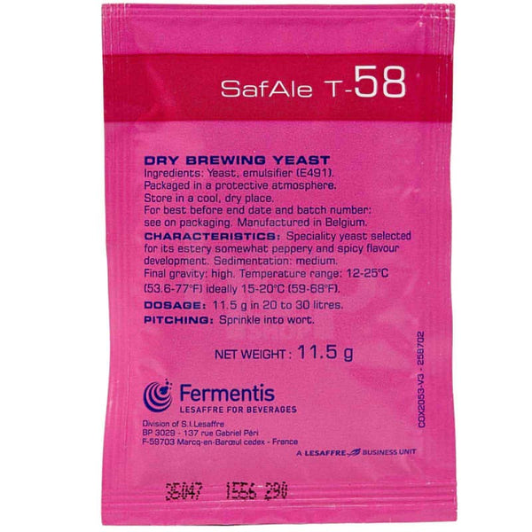 SafAle T-58 Ale Dry Yeast 11.5g