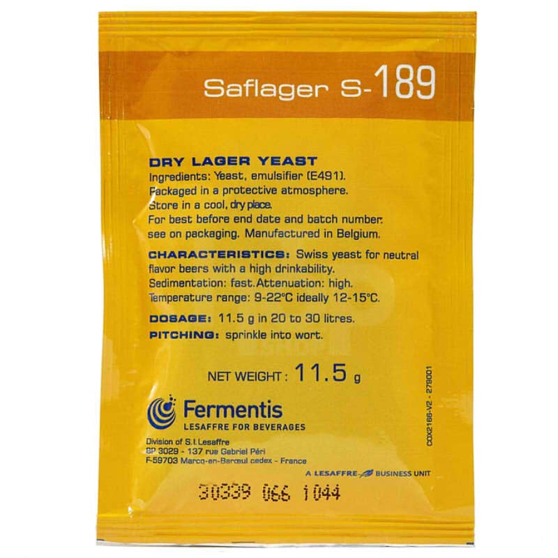 SafLager™?S?189 Dry Lager Yeast