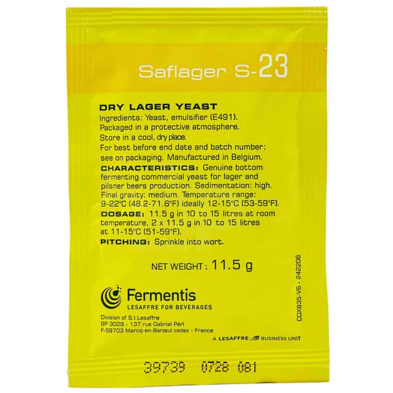 SafLager S-23 Lager Yeast 11.5g