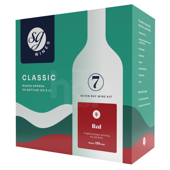 SG Wines Classic Red 30 Bottle Wine Kit