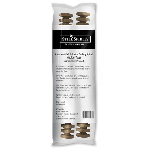 American Oak - Infusion Carboy Spirals (Medium Toast)