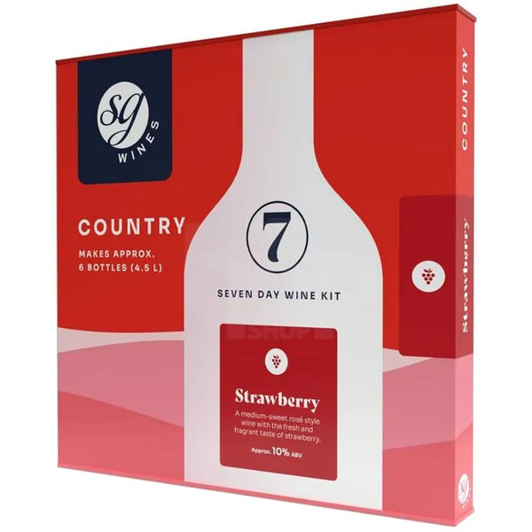 SG Wines Country Strawberry 6 Bottle Wine Kit