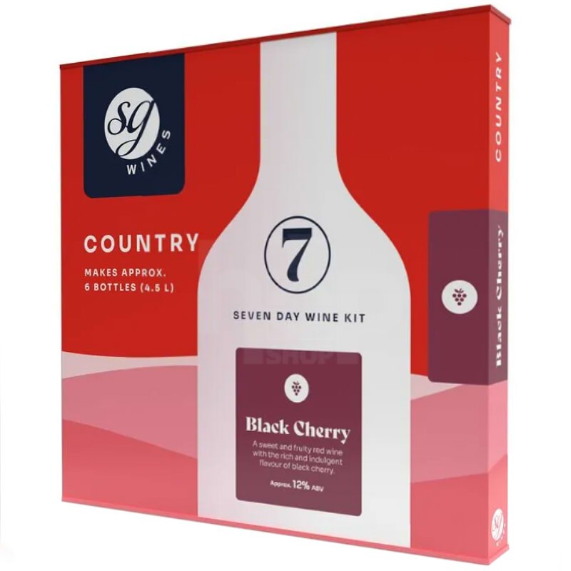 SG Wines Country Black Cherry 6 Bottle Wine Kit