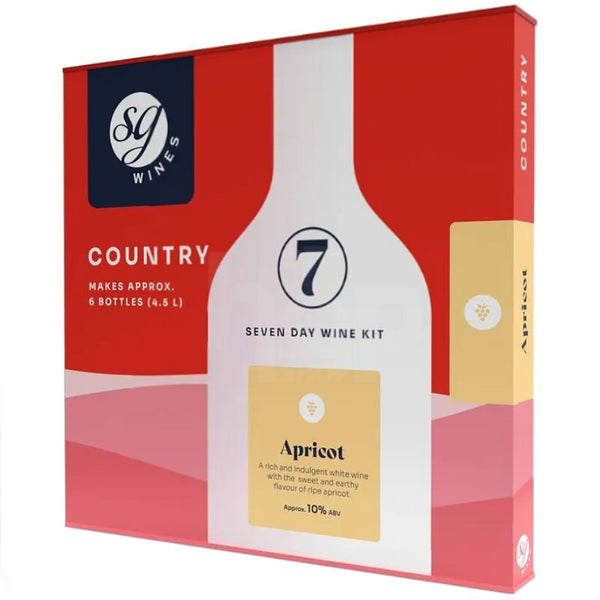SG Wines Country Apricot 6 Bottle Wine Kit